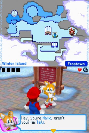 Immagine -2 del gioco Mario & Sonic ai Giochi Olimpici Invernali per Nintendo DS